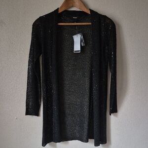 Merona Black Sequin Cardigan